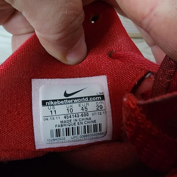 Nike Mens Hyperdunk 2011 TB 454143-600 Red Basketball Shoes Sneakers Size 11 - Picture 5 of 9